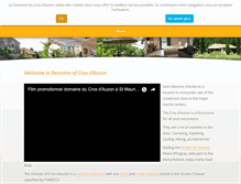 Tablet Screenshot of domaine-cros-auzon.com